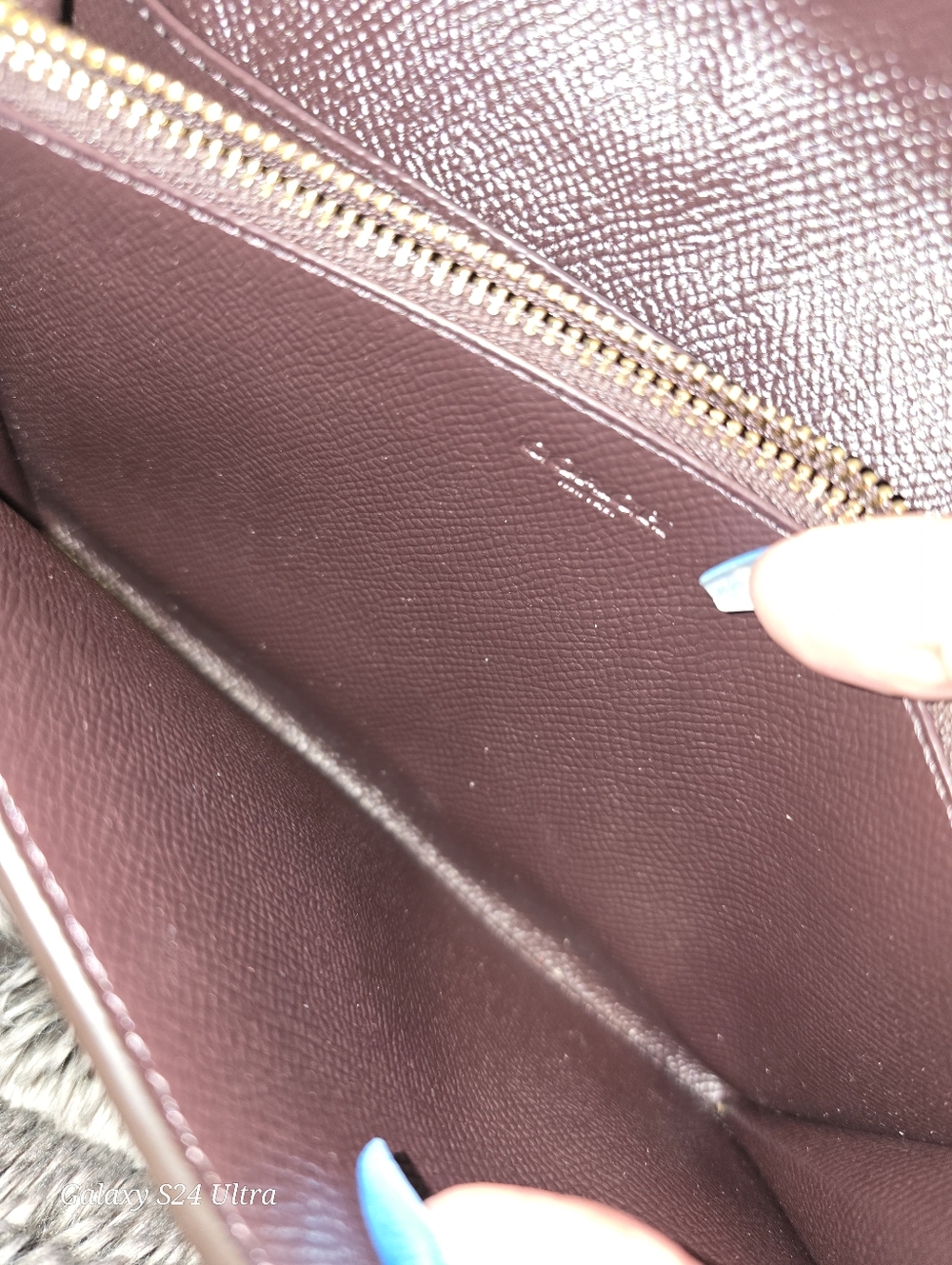 Coach Metallic Purple Crossbody Bag Euc - Picture 6 of 6